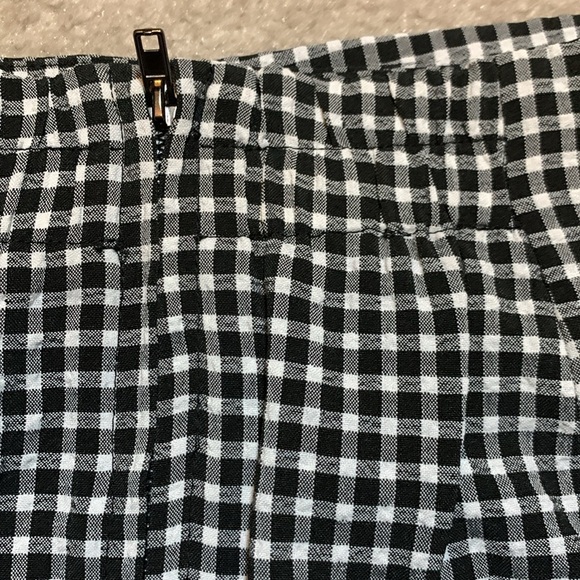 Skies Are Blue Black and White Ruched Mini Pencil Skirt Women Small - Picture 10 of 10